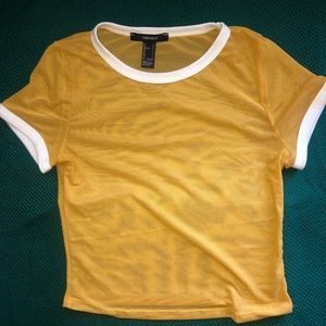 Yellow See Through Shirt